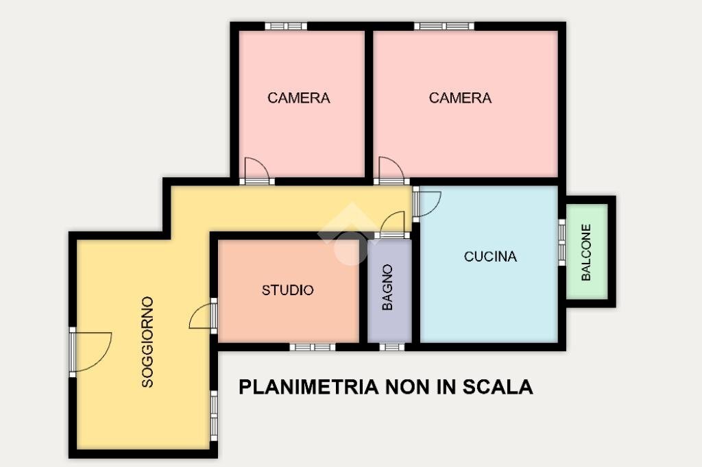 Appartamento Via G.B. D’Albertis, Genova (zona San Fruttuoso) - planimetria 1