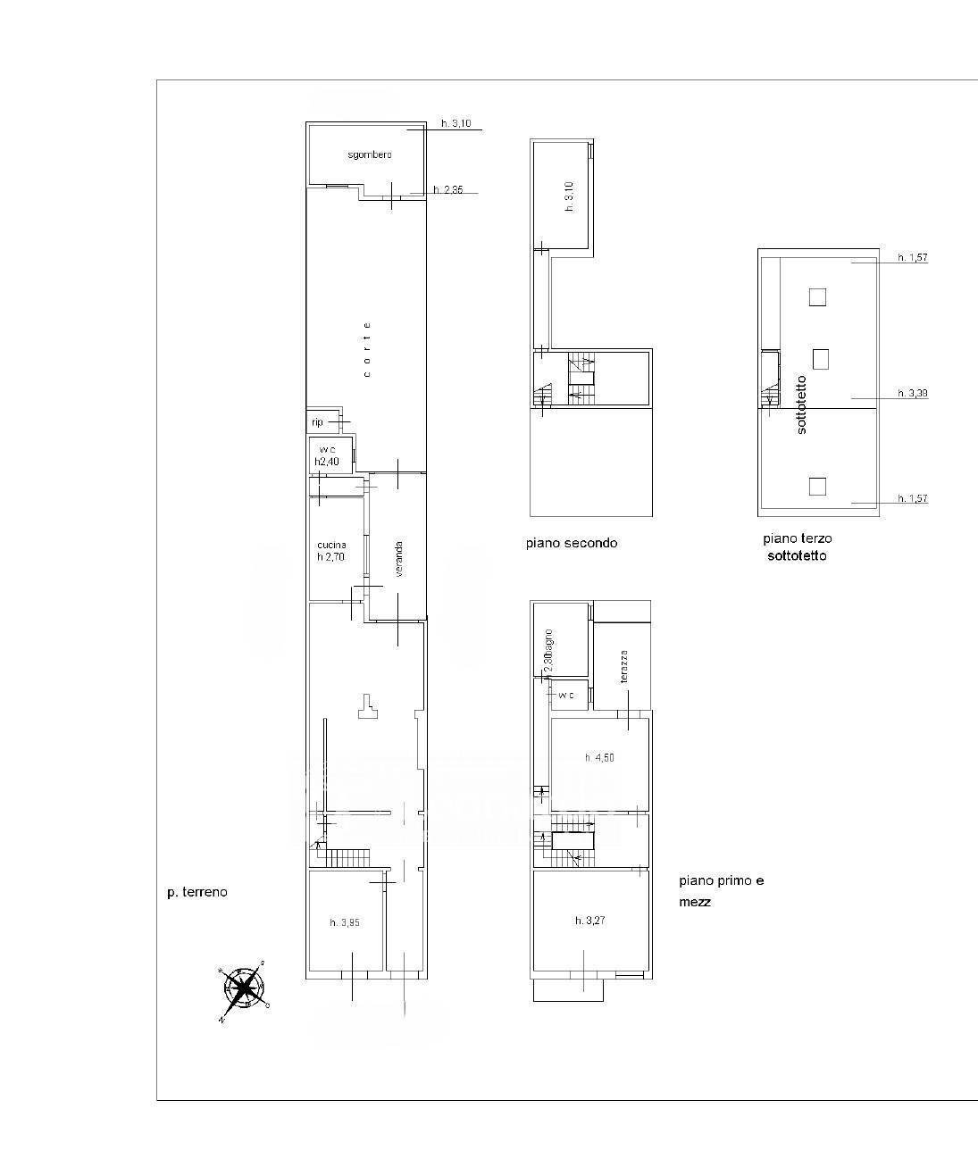 Foto 39 - Independent house via fratti, Viareggio - floor plans 1