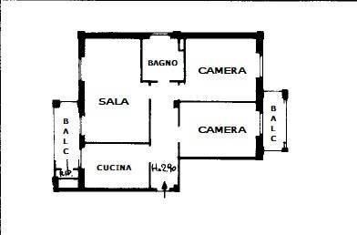 Foto 23 - Three-room apartment Via Del Ricordo
 
24, Milano - floor plans 1