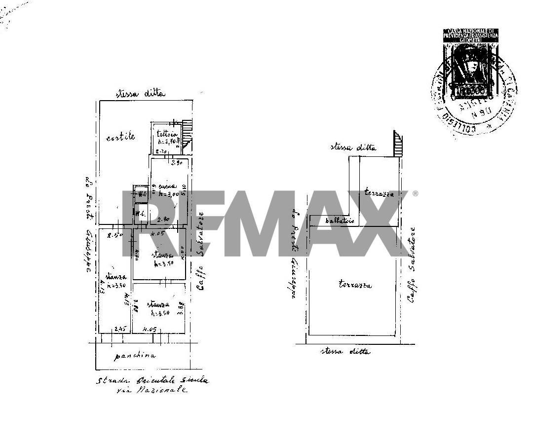 Pianta 2D - Casa indipendente Via nazionale guardia
 
385/387, Acireale - planimetria 1