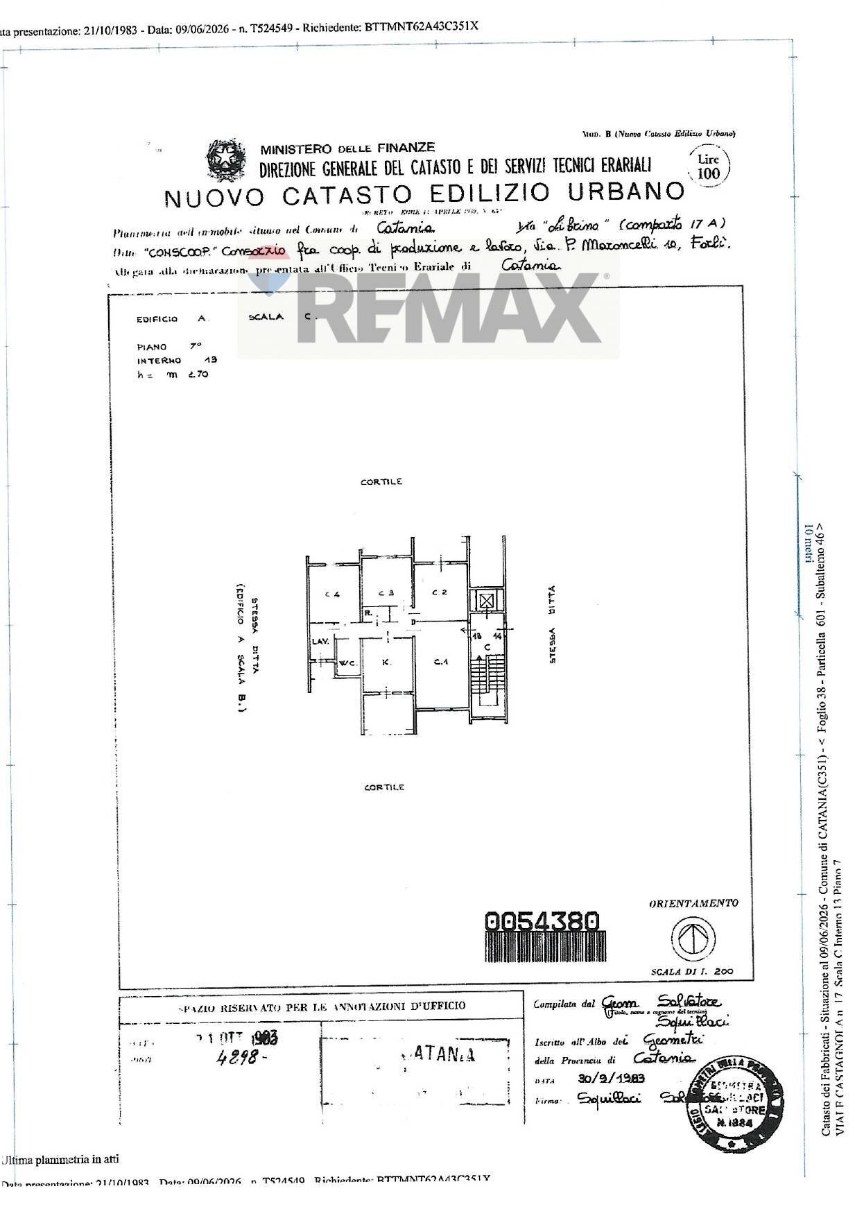 Pianta 2D - Quadrilocale viale castagnola
 
17, Catania - planimetria 1
