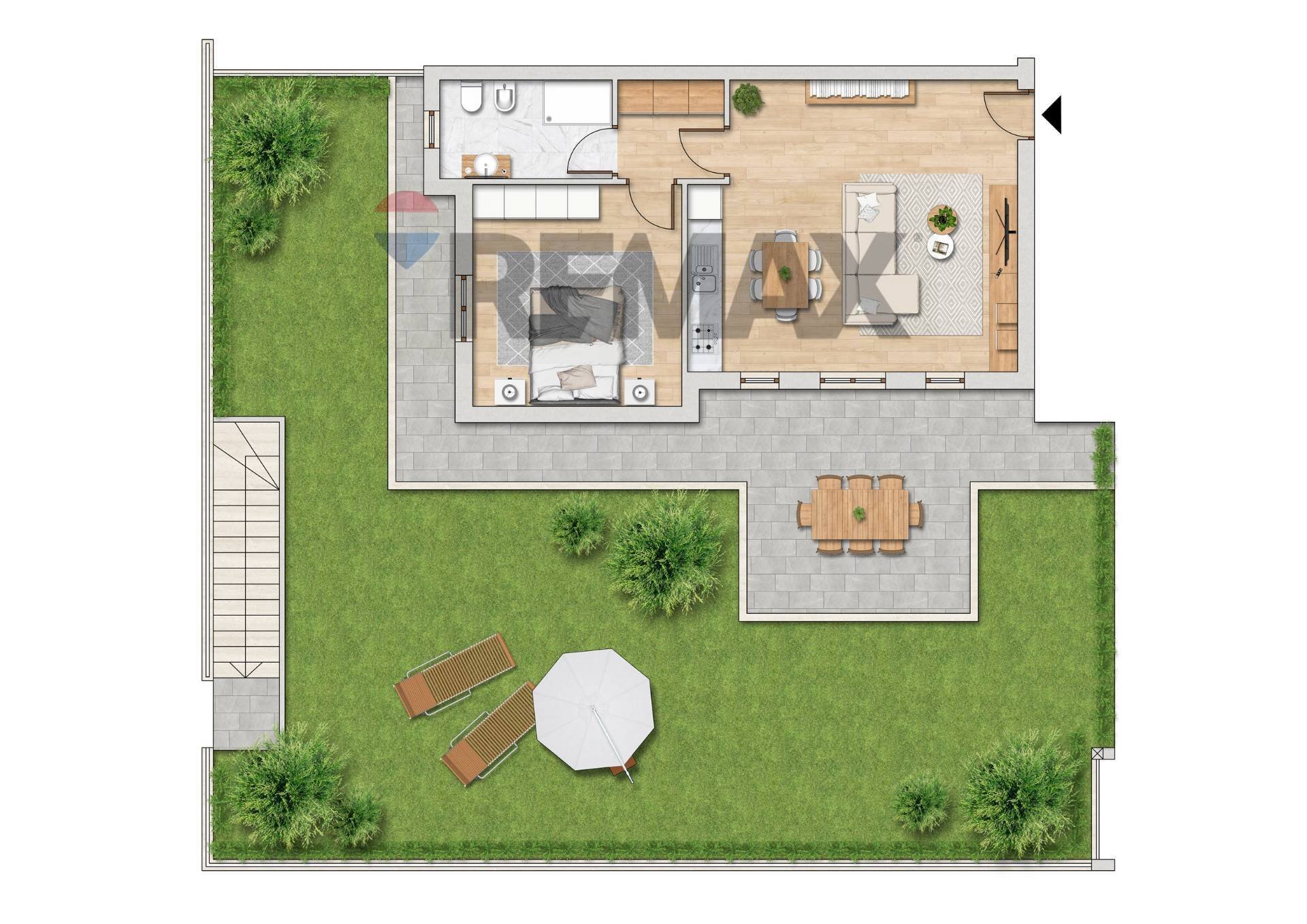 Pianta 2D - Bilocale VIA GALILEO GALILEI
 
18, Basiano - planimetria 1