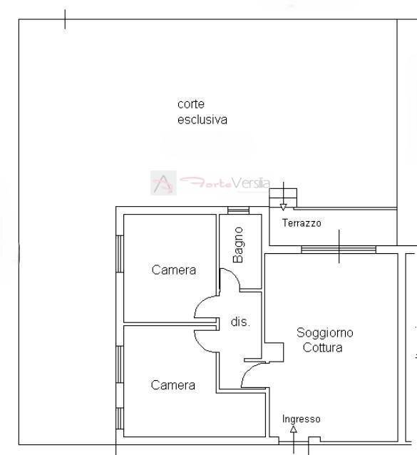 Foto 19 - Quadrilocale Montignoso - planimetria 1