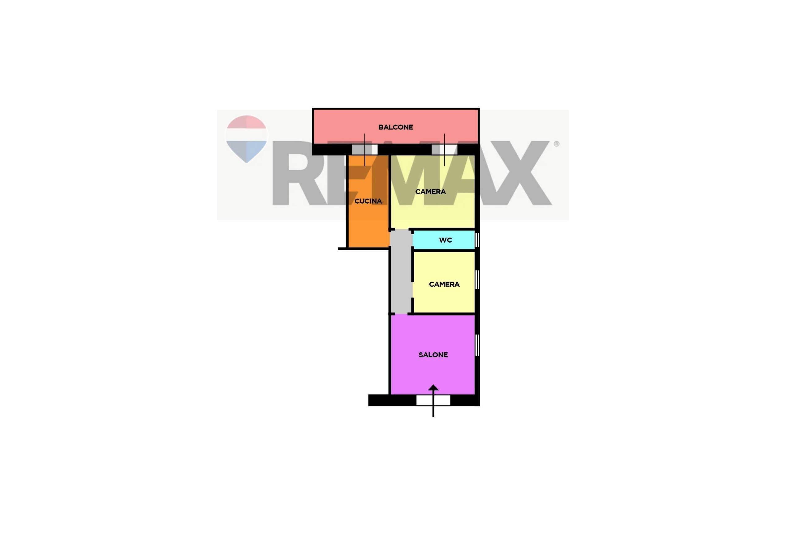 Pianta 2D - Trilocale Via Vittorio Emanuele
 
115, Boscoreale - planimetria 1