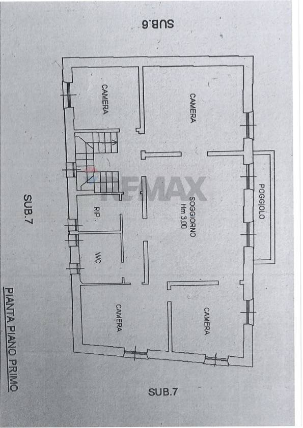 Pianta 2D - Casa semi indipendente Salita Olivaro
 
7, Genova - planimetria 1