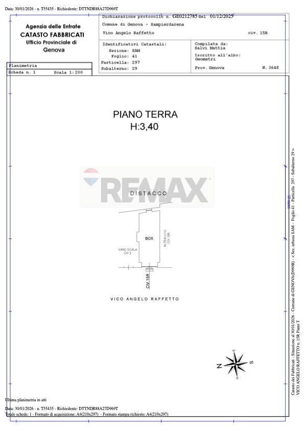 Pianta 2D - Box Vico Angelo Raffetto
 
15R, Genova - floor plans 1