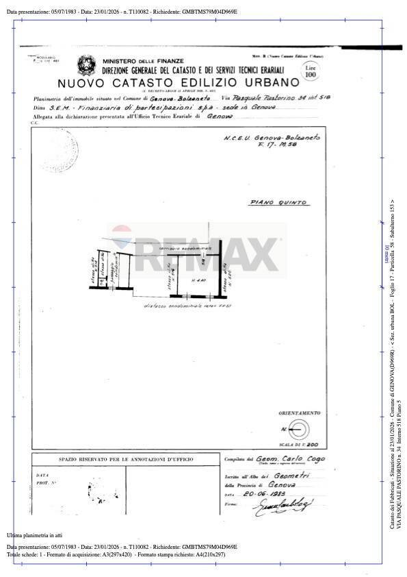 Pianta 2D - Warehouse Via Pasquale Pastorino
 
34, Genova - floor plans 1