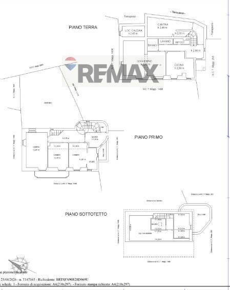 Pianta 2D - Villa VIA CAMPORINO, Rapallo - floor plans 1