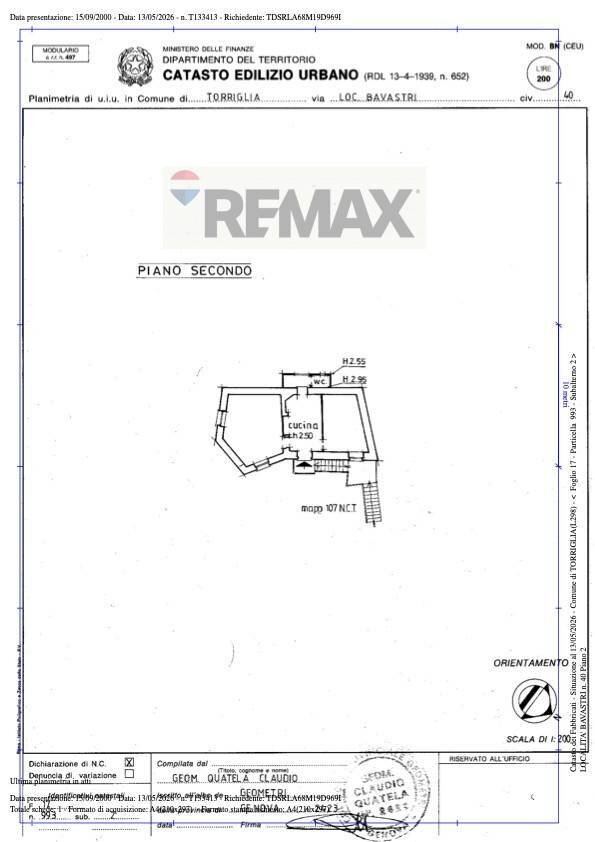 Pianta 2D - Three-room apartment Località Bavastri
 
40, Torriglia - floor plans 1