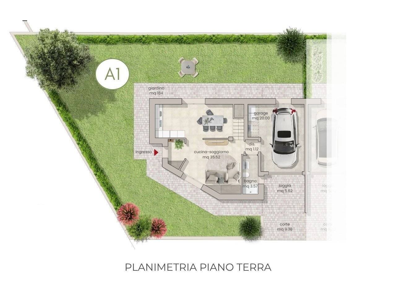 Villa via Casale Sant'Ermete, 1090, Santarcangelo di Romagna - floor plans 1