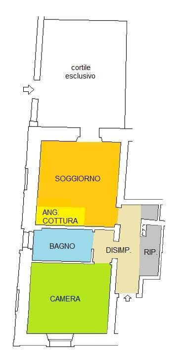 Foto 6 - Two-room apartment Via Giovanni Capra, Pontenure - floor plans 1
