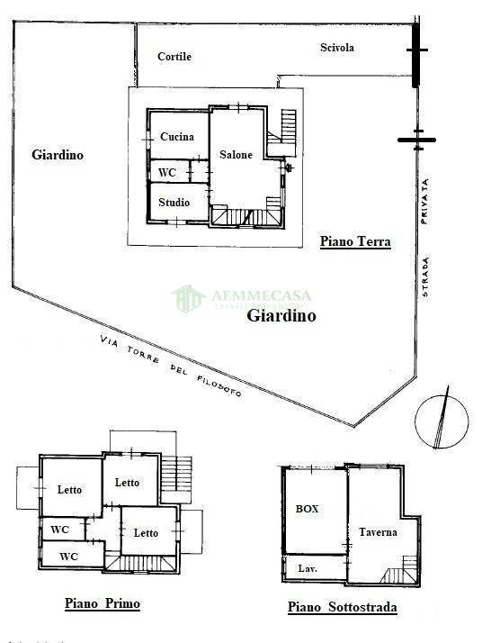 Foto 3 - Villa Via Torre del Filosofo
 
4, Mascalucia - planimetria 1