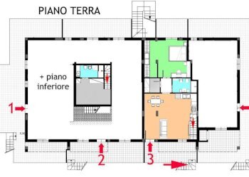 Planimetria - Three-room apartment via Padre Semeria, Sanremo - photo 16