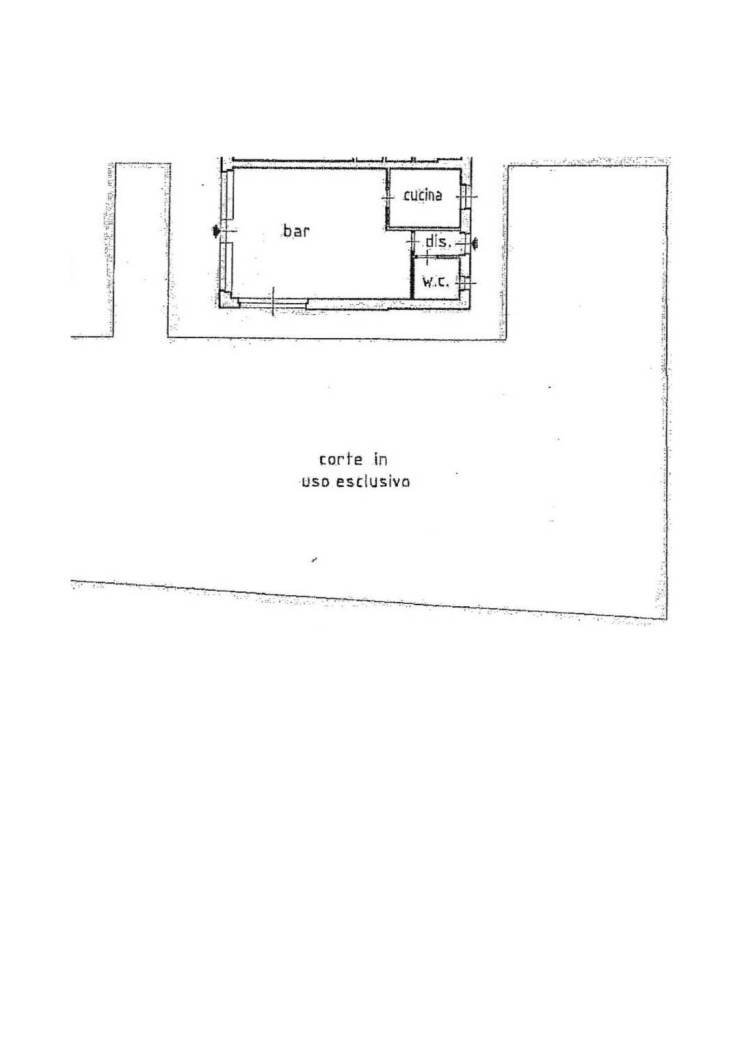 Cafeteria - Cold Bar Località Croix Noire, 45, Saint-Christophe - floor plans 1
