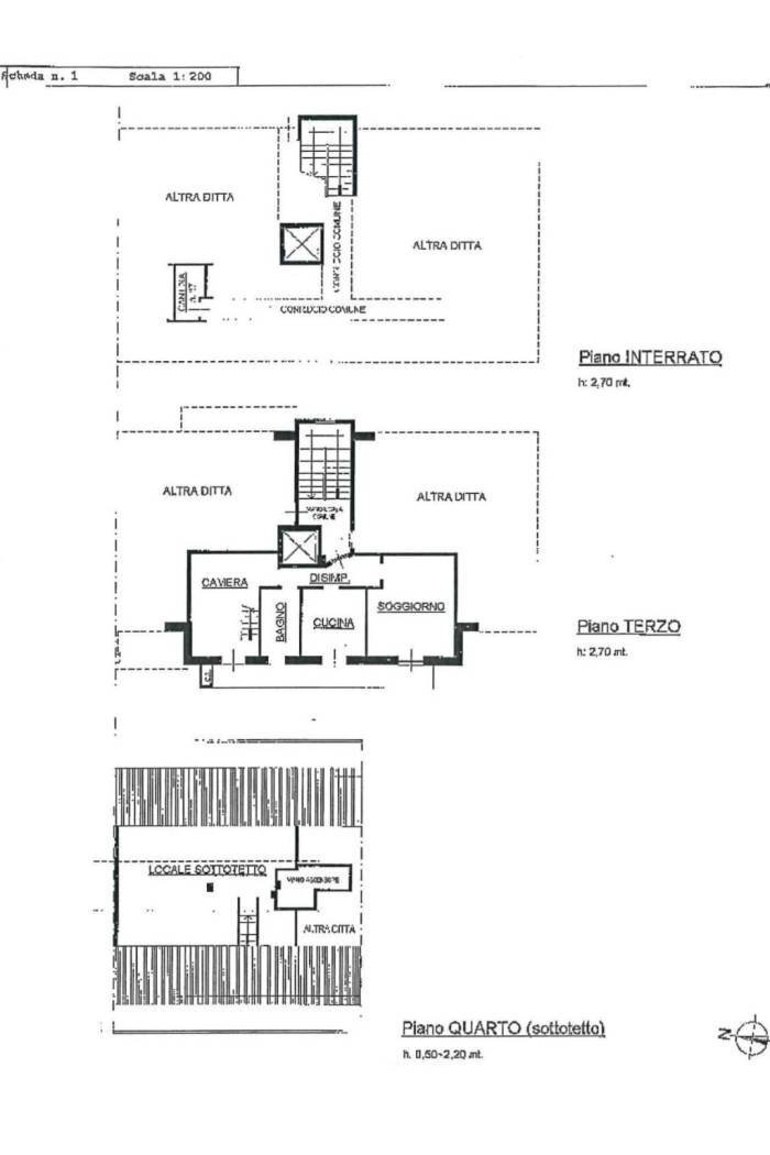 Quadrilocale via Bardonecchia, 12/7, Carmagnola - planimetria 1