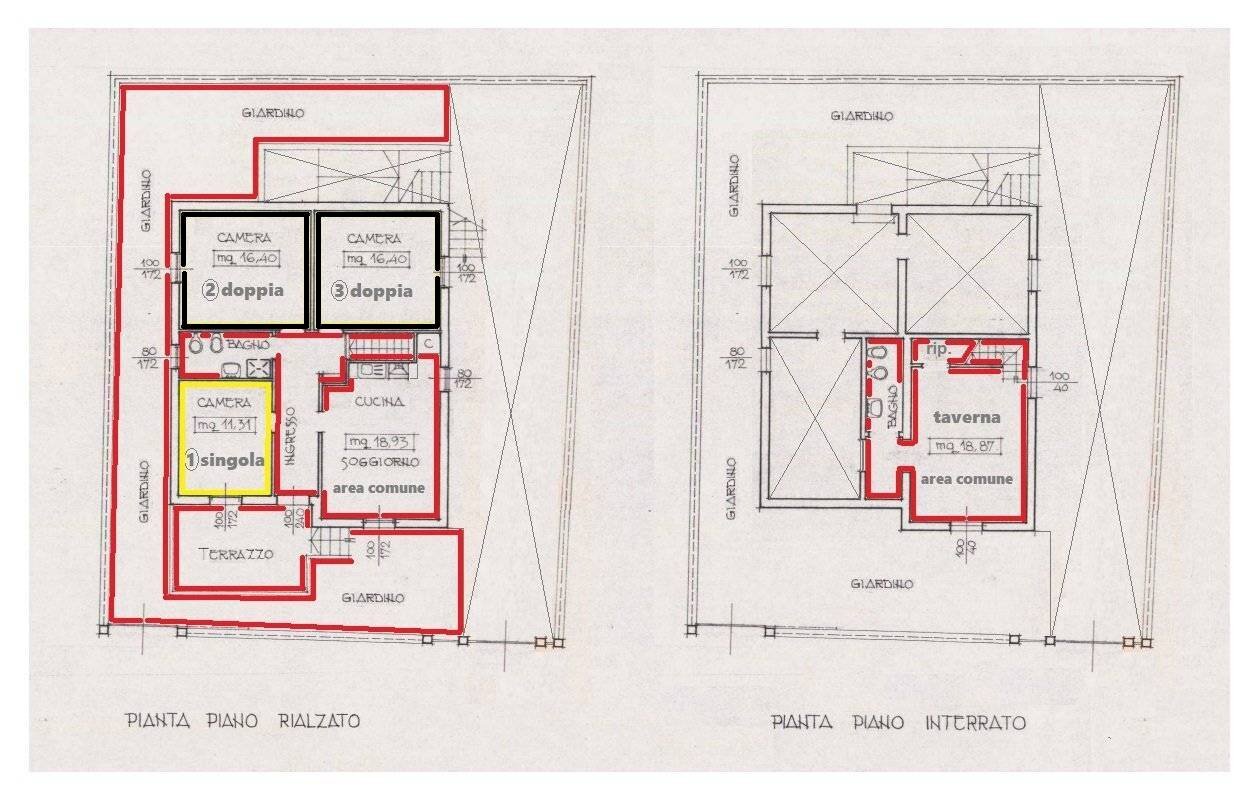 Terreno non edificabile via Valle d'Aosta, 29, Bologna (zona Mazzini) - planimetria 1