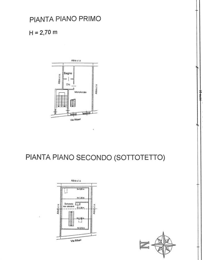 Two-room apartment via Antonio Riberi, 10, Alpignano - floor plans 1