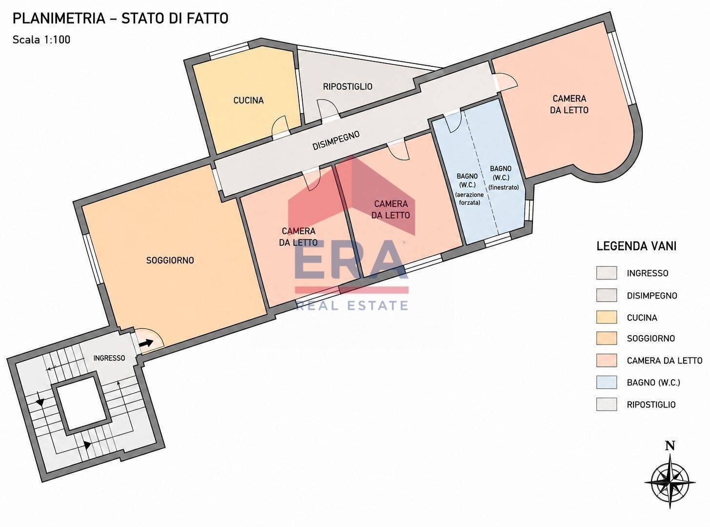 Foto 16 - Four-room apartment Via Benedetto Valenza
 
27/A, Trapani - floor plans 1