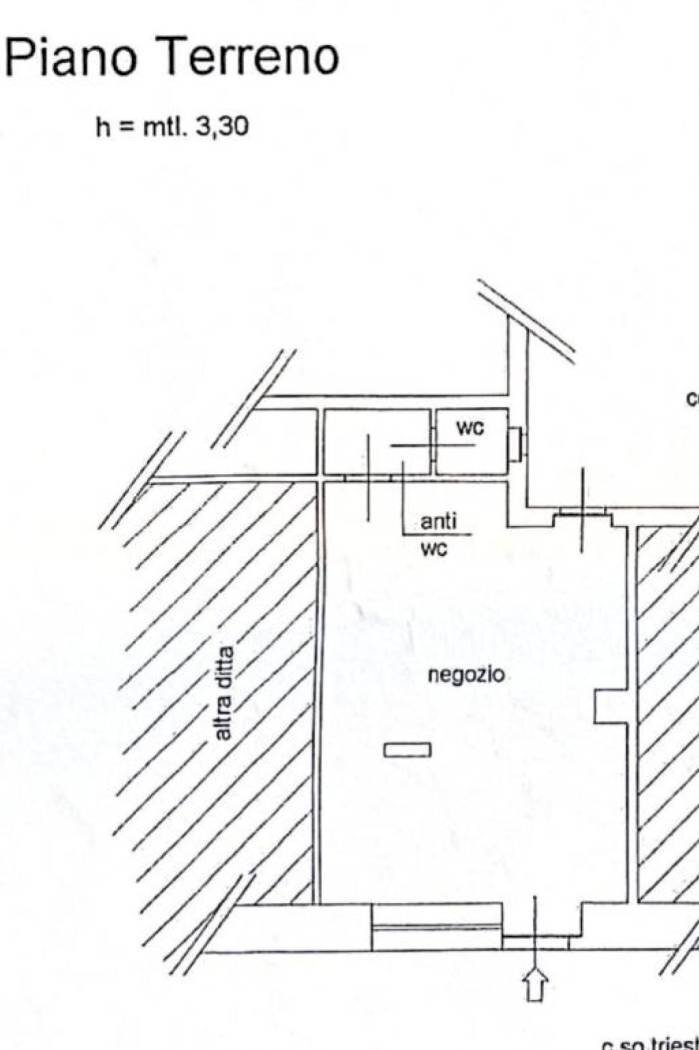 Negozio corso Trieste, 31, Moncalieri - planimetria 1