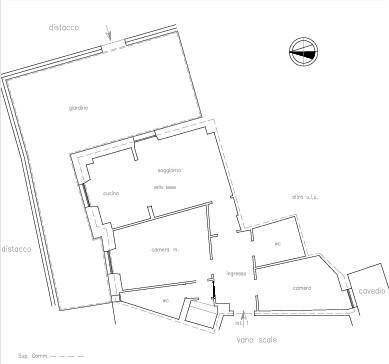 Trilocale via Zara, 3, Genova (zona Albaro) - planimetria 1