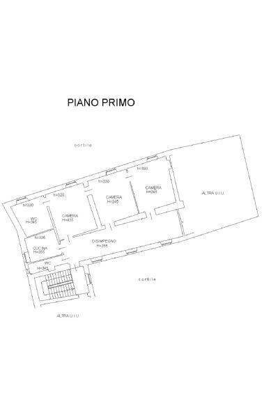 Appartamento piazza Vittorio Veneto, Ponzano Monferrato - planimetria 1
