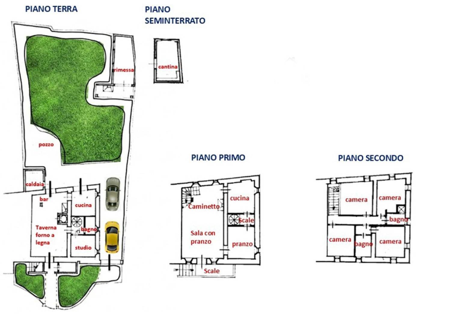 Rustico via di Formentale, 1638, Lucca (zona Santa Maria a Colle) - planimetria 1