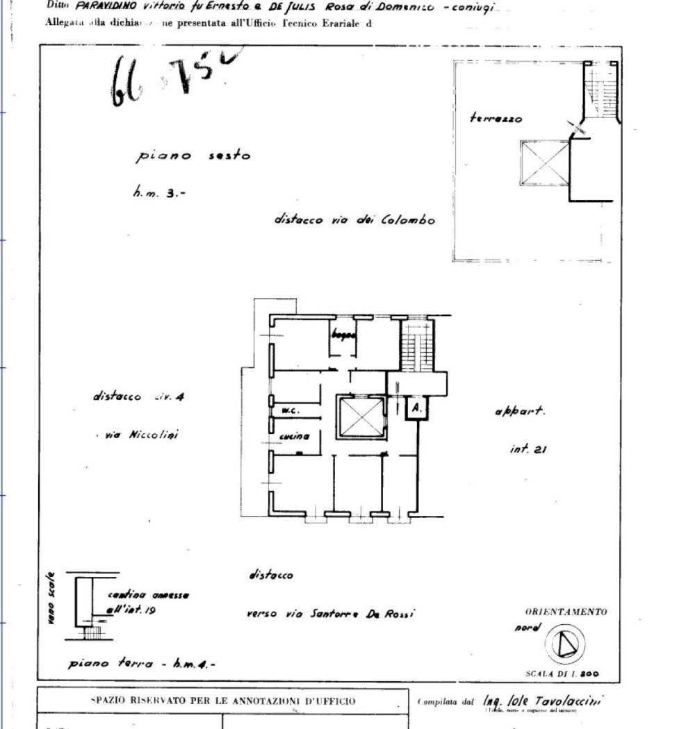 Attico corso Europa, Genova (zona Quarto) - planimetria 1