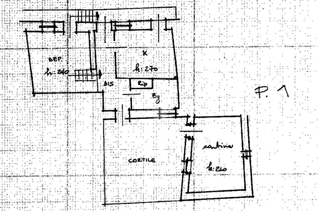 Trilocale Via Villa, Brondello - planimetria 1
