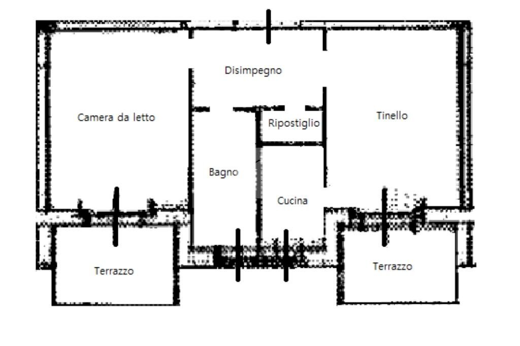 Bilocale Via Dante Di Nanni, Brandizzo - planimetria 1
