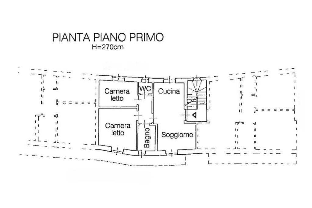 Three-room apartment Via angelo ricca, Bollengo - floor plans 1