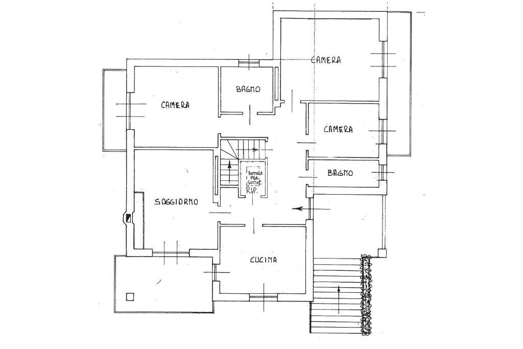 Villa Str. Palazzo, Bollengo - planimetria 1