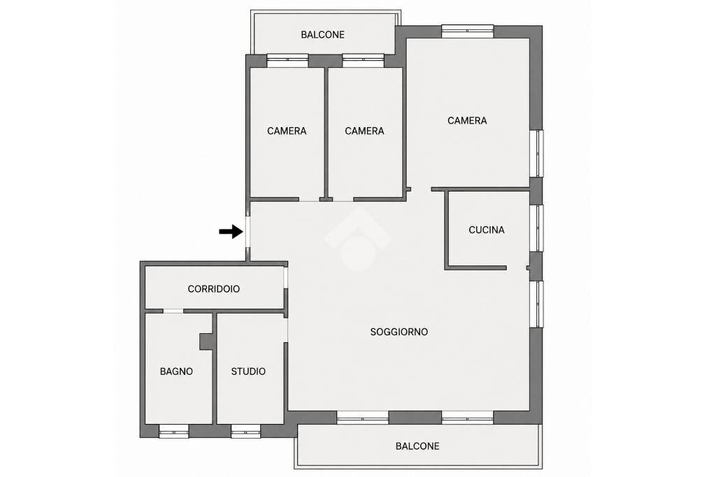 Appartamento Corso Torino, Oulx - planimetria 1