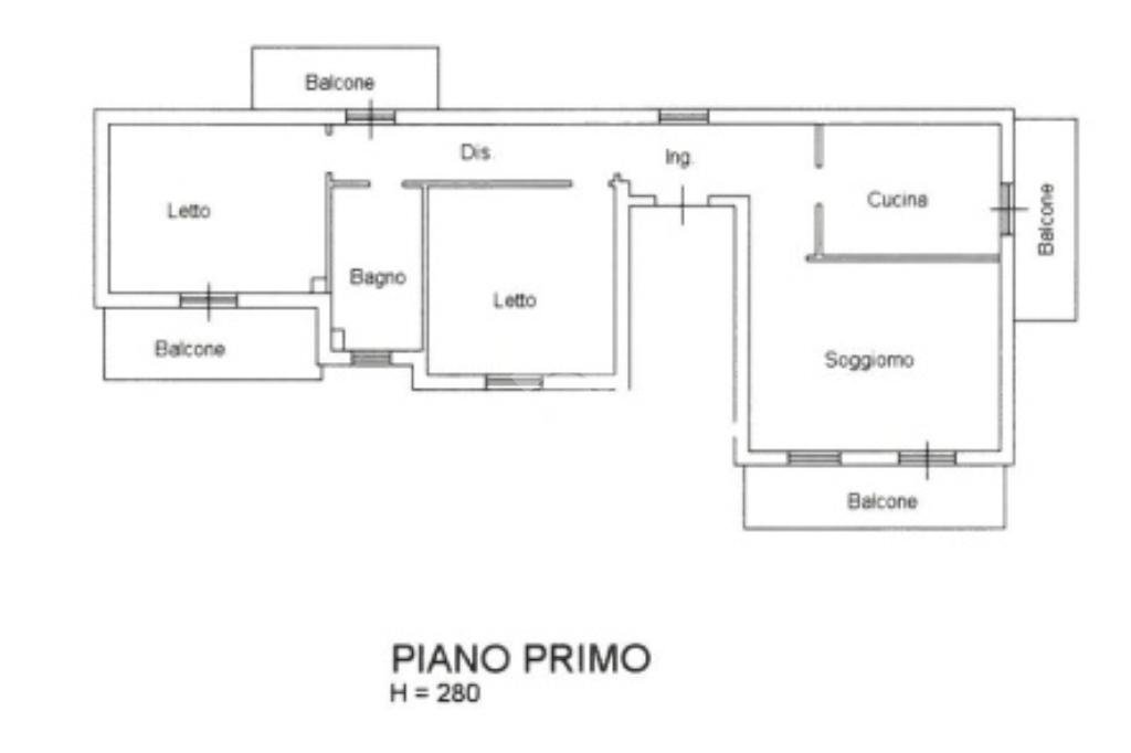Portion of a house Via Zambonini, Montelabbate - floor plans 1
