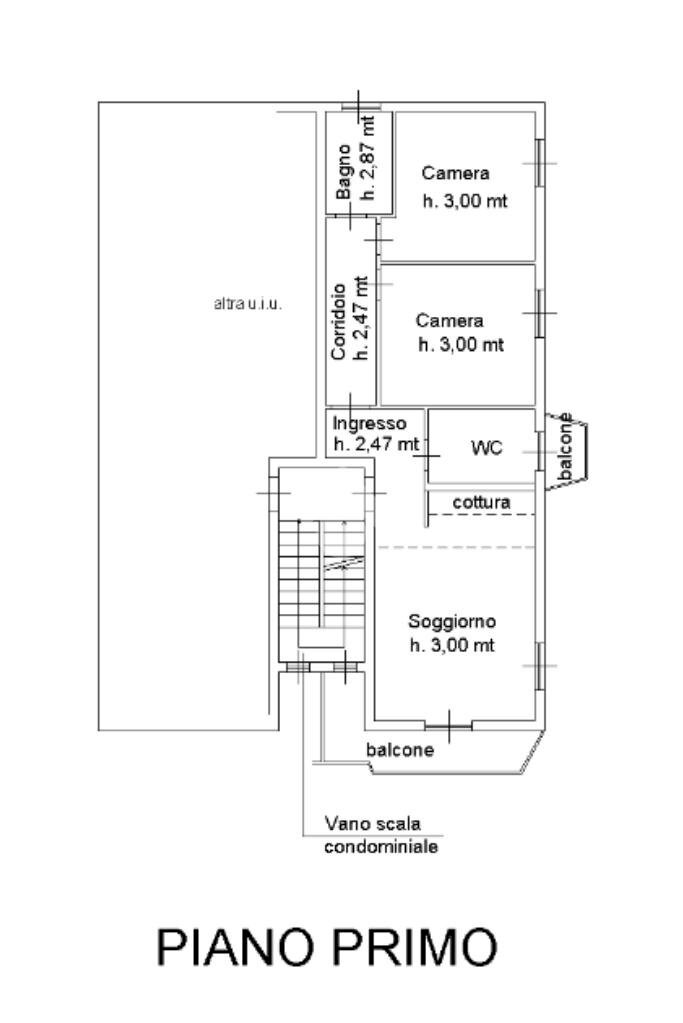 Trilocale Via Luigi Galvani, Parma (zona Pablo) - planimetria 1