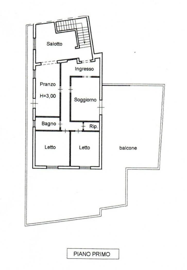 Four-room apartment via Enrico Toti, Alliste - floor plans 1