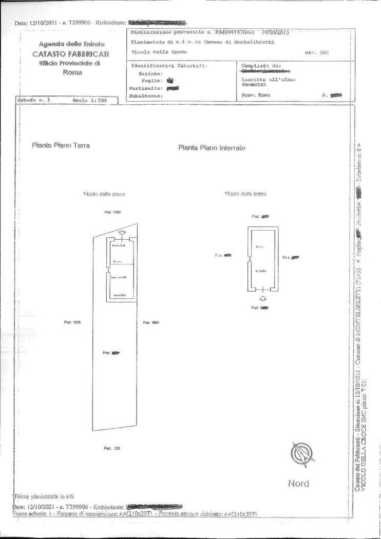 Loft vicolo della Croce, 8, Montelibretti - planimetria 1