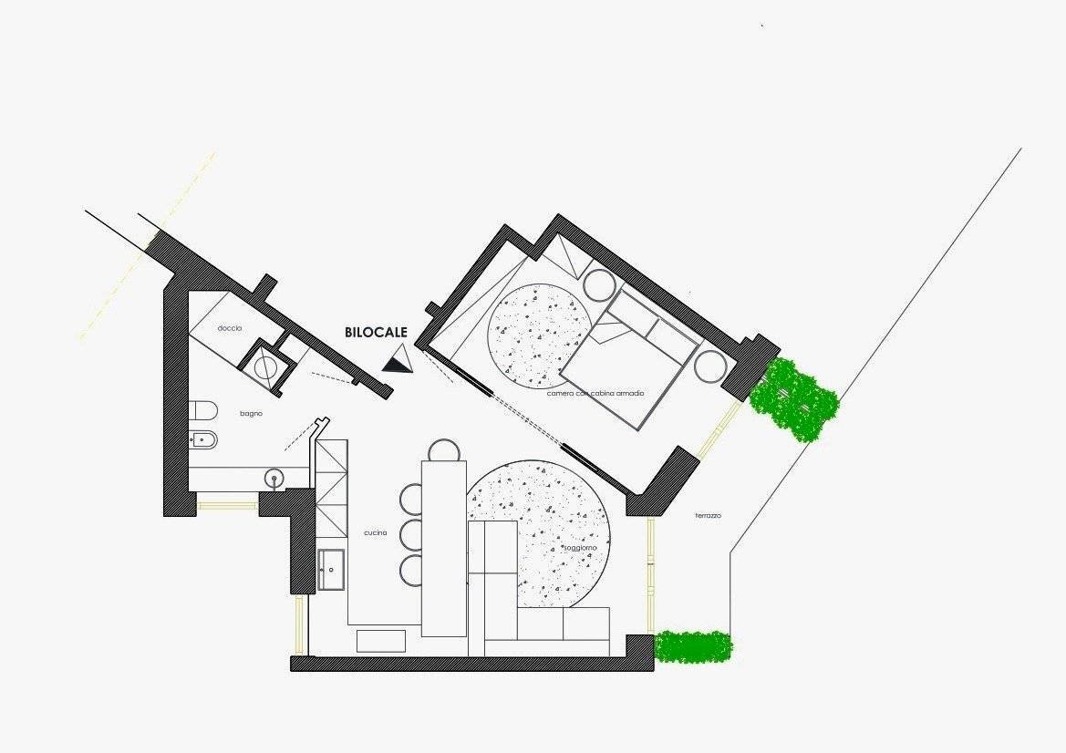 Appartamento via Borgo Santa Caterina, Bergamo (zona Borgo Santa Caterina) - planimetria 1
