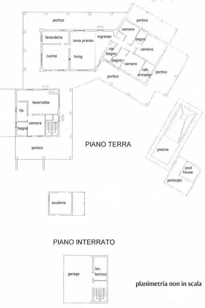 Villa strada delle Rocche, Oviglio - planimetria 1