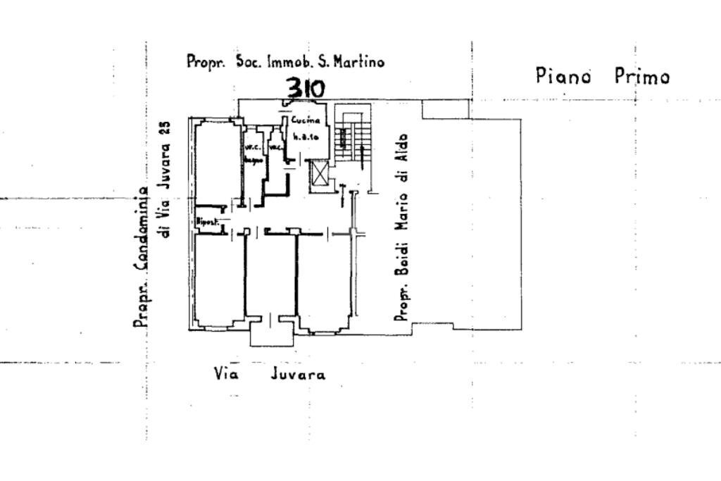Appartamento Via Filippo Juvarra, Torino (zona Quadrilatero Romano) - planimetria 1