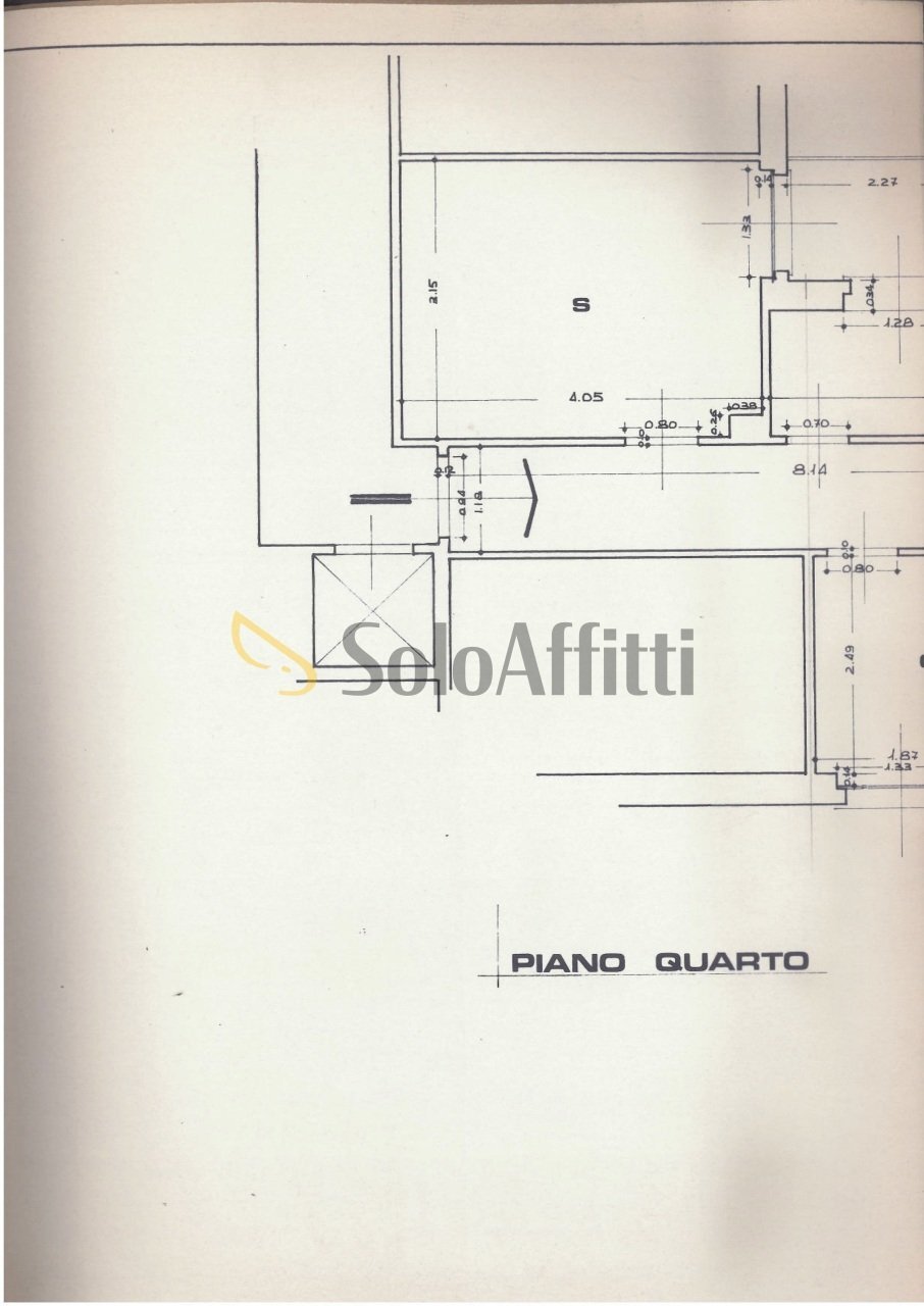 planimetria - Four-room apartment Corso Alessandro Manzoni 72, Pavia - floor plans 1