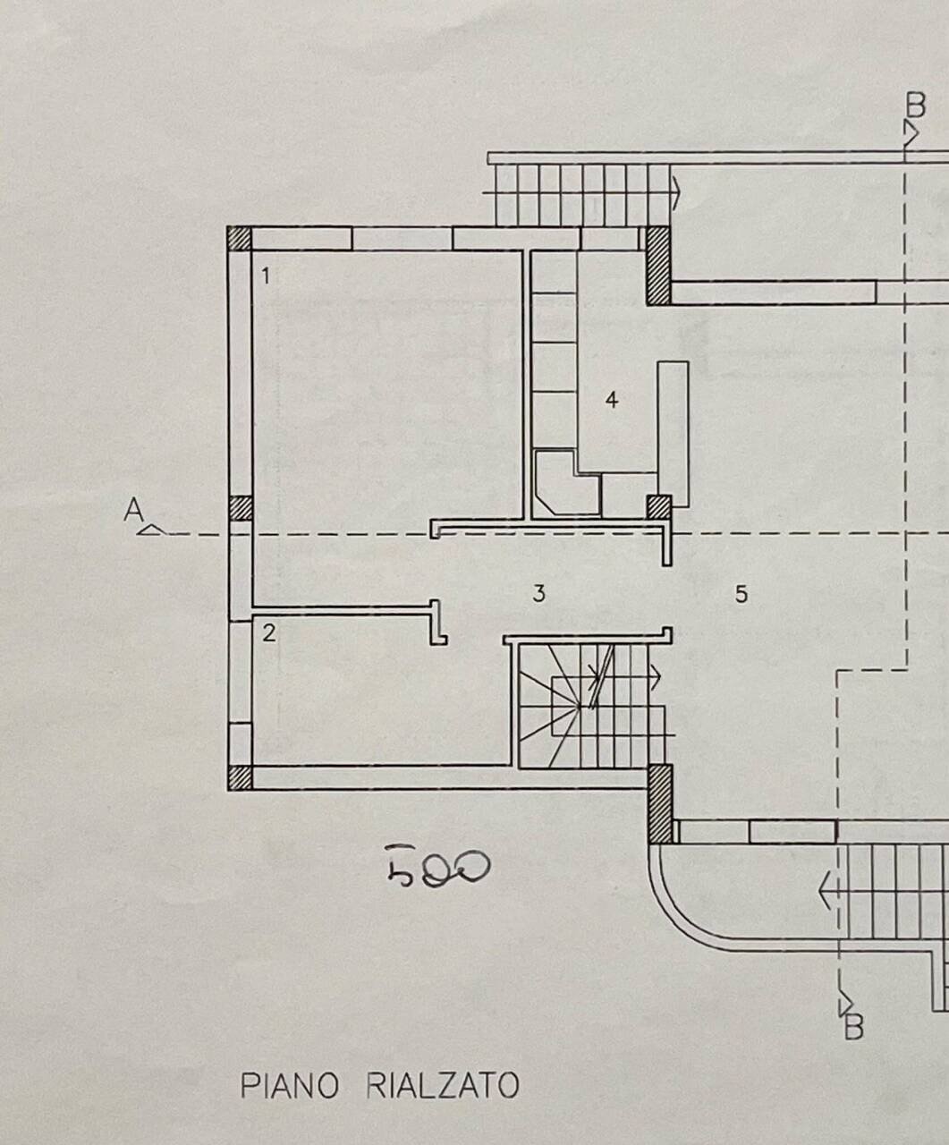 piano rialzato - Townhouse Via Modigliani, Firenze - floor plans 1