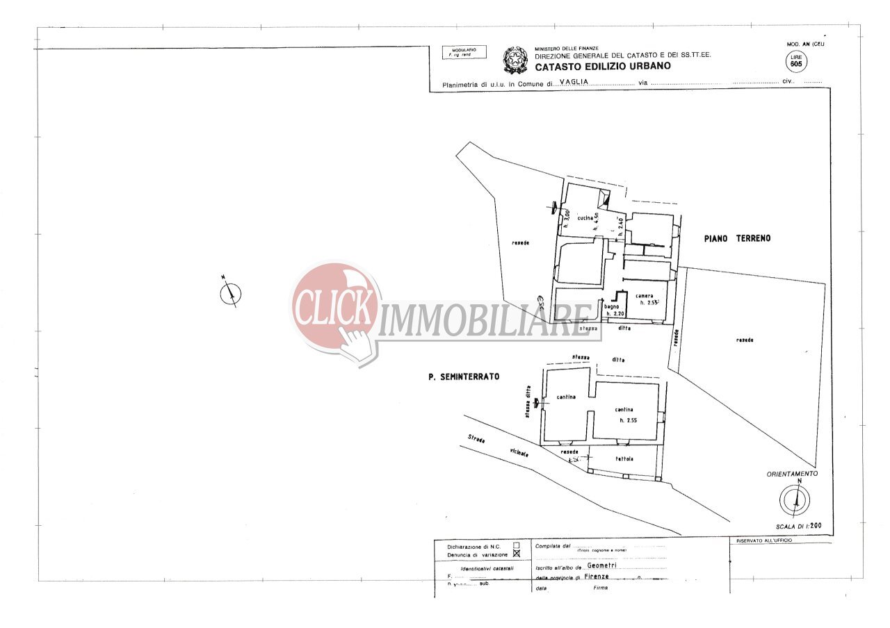 21 - Independent house Vaglia - floor plans 1