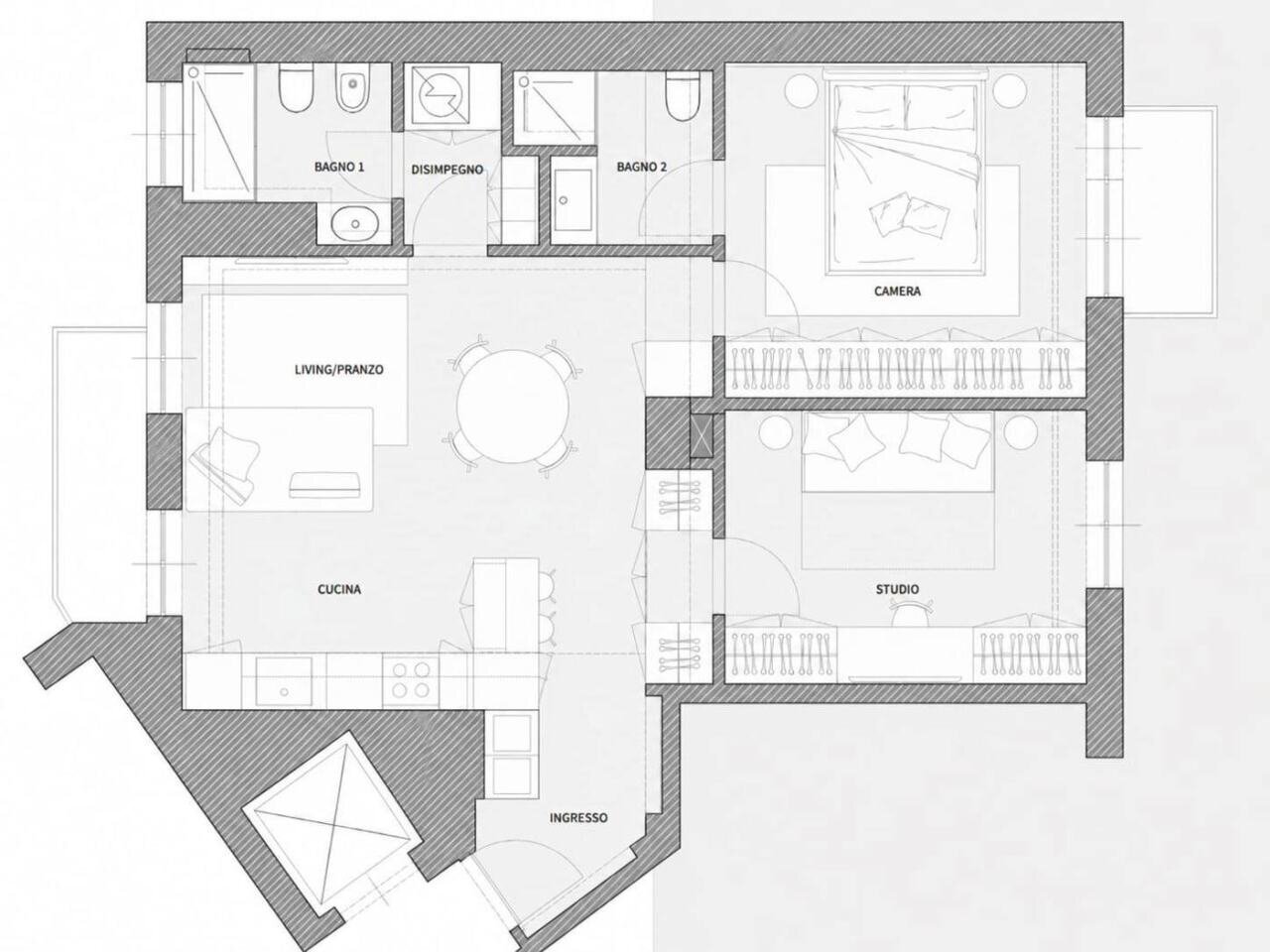 Planimetria Immobile.jpeg - Appartamento Viale Misurata 23, Milano - planimetria 1