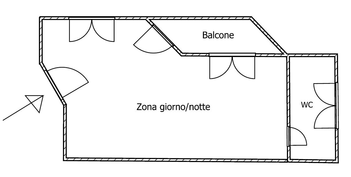 Planimetria .png - Appartamento Via Moretto da Brescia 5, Milano (zona Città Studi) - planimetria 1