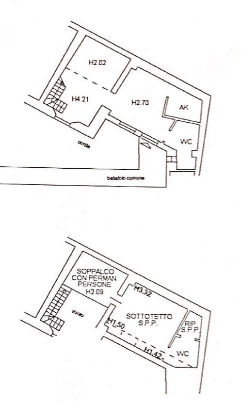 Planimetria .png - One-room apartment Corso di Porta Romana 94, Milano (neighborhood Ticinese) - floor plans 1