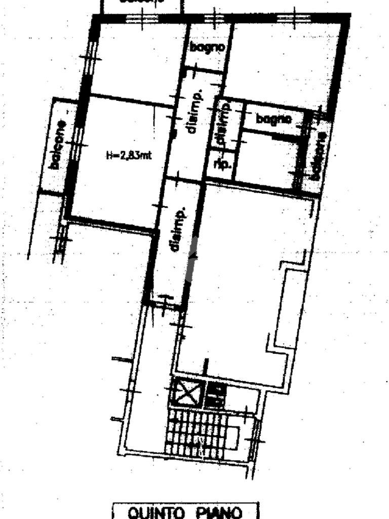 Trilocale Piazza Vittorio Veneto, Magenta - planimetria 1