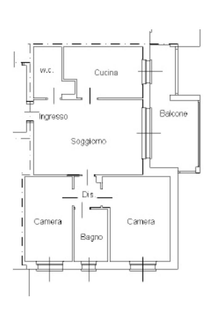 Three-room apartment Via dello Sport, Corbetta - floor plans 1