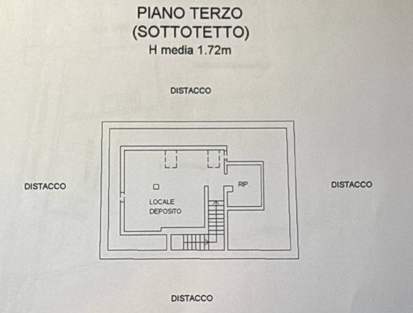 Attic corso Giuseppe Mazzini, Camogli - floor plans 1