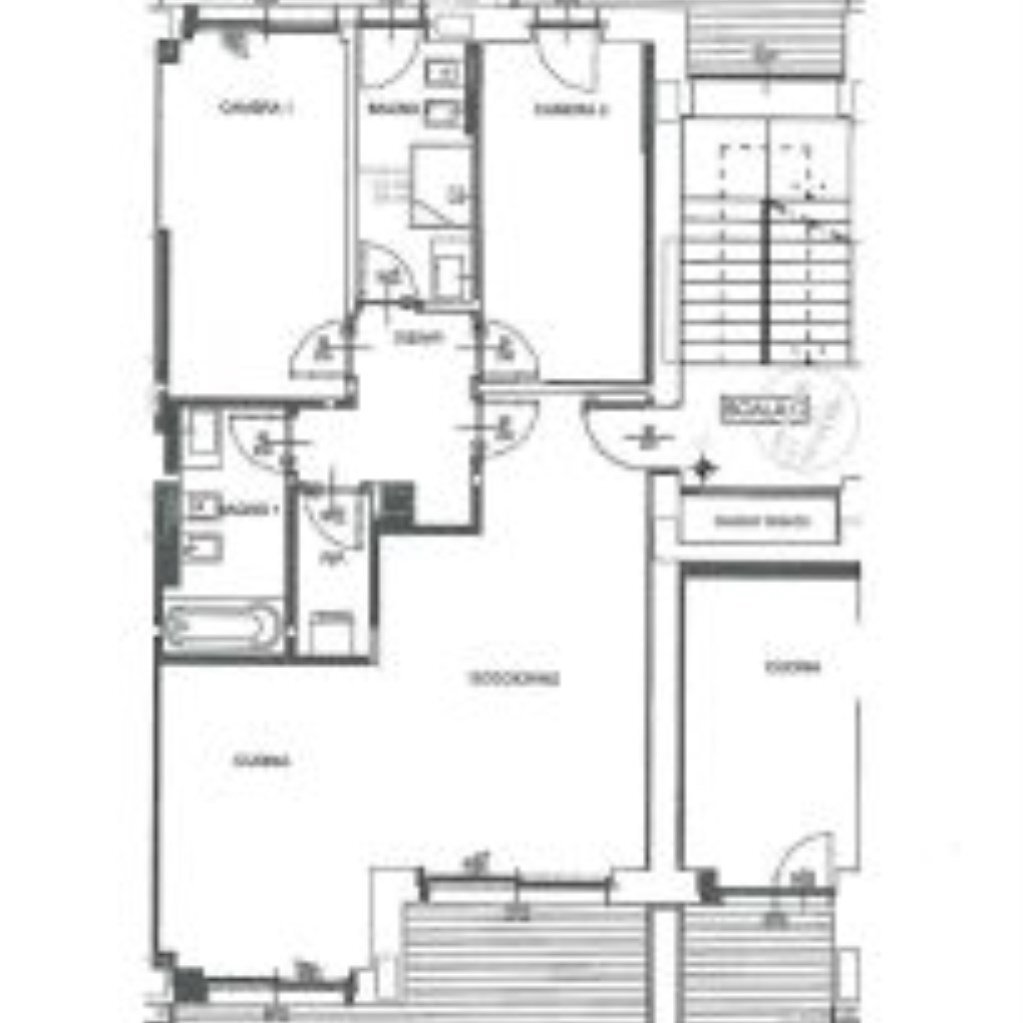Trilocale Via Dante Livio Bianco, 10, Cuneo (zona Cuneo Nuova) - planimetria 1