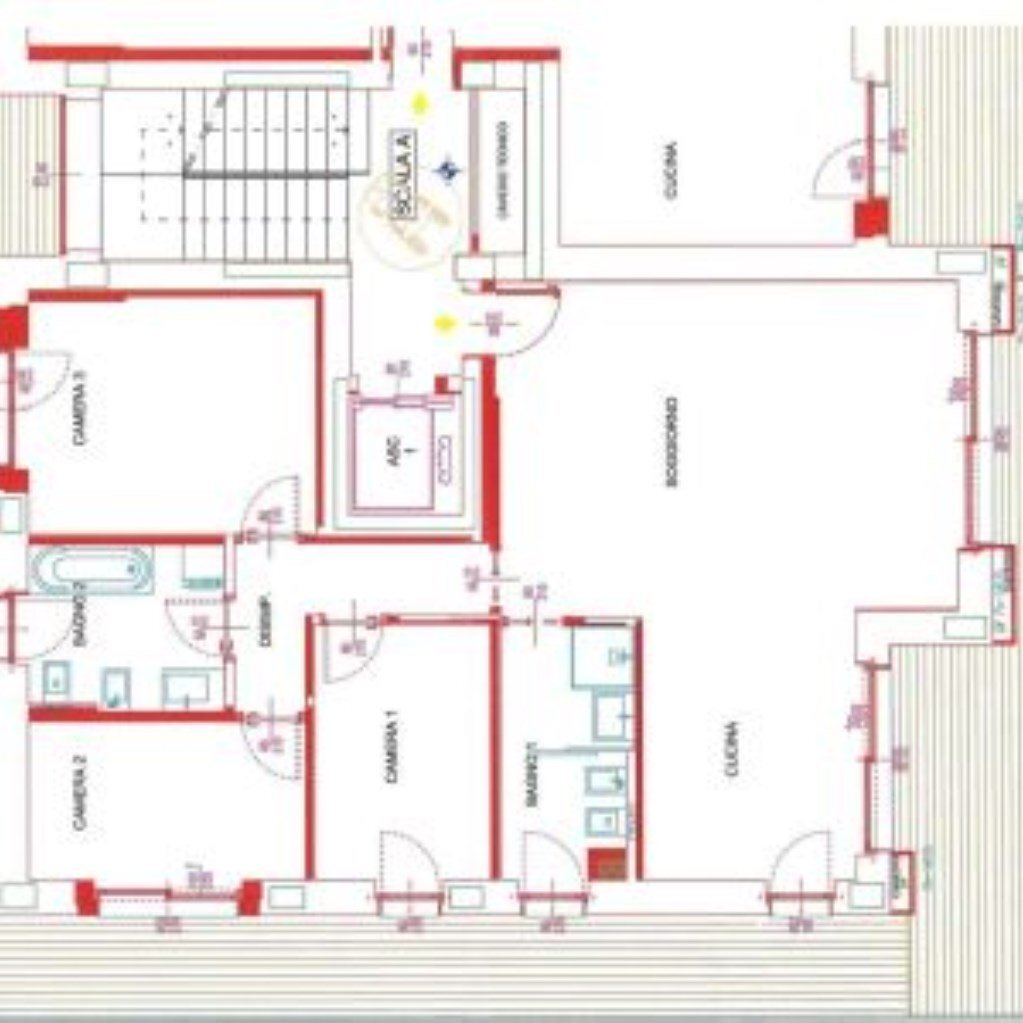 Quadrilocale Via Dante Livio Bianco, 10, Cuneo (zona Cuneo Nuova) - planimetria 1